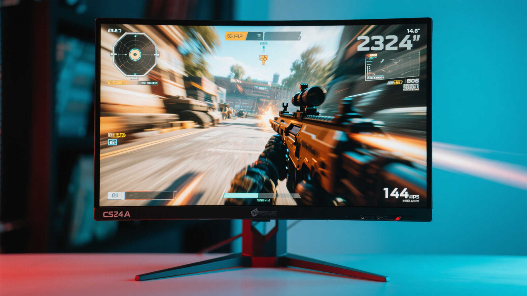 AGON 爱攻迅猛龙 CS 联名显示器 CS24A：硬核玩家的极致之选